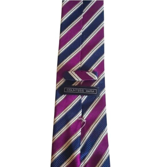 COUNTESS MARA Men's 100% Silk Neck Tie - Picture 4 of 4